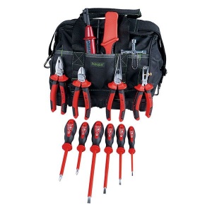 Geanta cu scule electricieni HAUPA ToolBag 1000 V, 13 piese