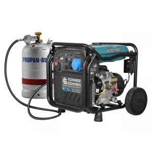 Generator de curent 8 kW inverter - HIBRID (GPL + benzina) - Konner & Sohnen - KS-8100iEG - Img 3