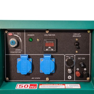 Generator de curent diesel Greenfield LDG6500S_EUROV, cu carcasa insonorizanta, stationar, monofazat, 5.5 kVA, automatizare - Img 5