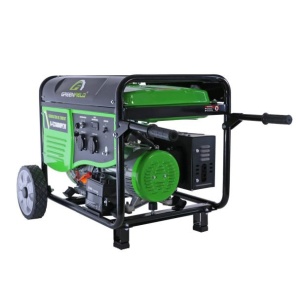 Generator de curent pe benzina Greenfield G-EC6600PEW, portabil, pornire electrica, monofazat, 5.5 kVA, 5.5 kW, roti de transport - Img 3