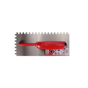 Gletiera dintata cu maner plastic 28cm, 8x8mm - RUBI-25905 - Img 2