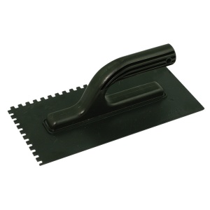 GLETIERA PLASTIC DINTATA CU MANER INGUST 270X130/4MM