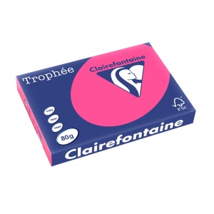 Hârtie A3 80 g/mp color intens fluo 500/top Clairefontaine