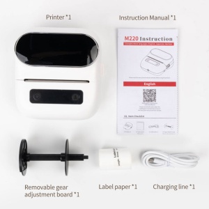 Imprimanta termica Aimo M220, etichete formate mari, Bluetooth, acumulator Li-Ion 2200 mAh - Img 2