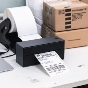 Imprimanta termica volum mare, etichete formate mari tip LW, DK, Zebra, conectare USB sau bluetooth, aplicatie gratuita, AIMO AM-242-BT - Img 3