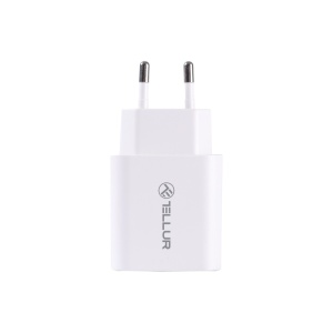 Încărcător priză Tellur PDHC101 cu două porturi, PD 20W + QC3.0 18W, alb - Img 2