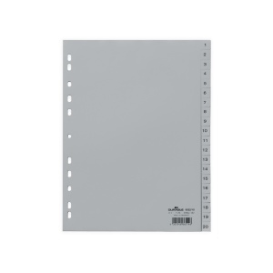 Index plastic A4 1-20 Durable