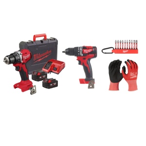 Kit Masina de gaurit, BLDDRC-402C, 18 V+ Masina de gaurit 18V, 2 baterii, incarcator, geanta, accesorii