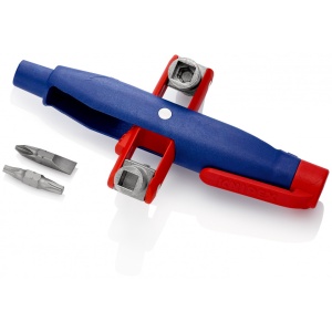 KNIPEX 00 11 07 Cheie pentru tabloul de comandă cu ştift pentru tablouri de comandă şi sisteme de închidere uzuale 145 mm (carton cu autoservire/în blister) 3-9 mm - Img 4