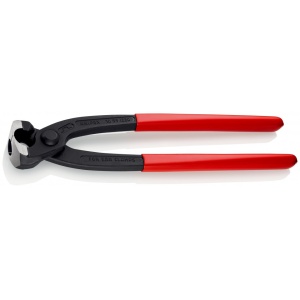 KNIPEX 10 99 I220 Cleşti pentru cleme de prindere cu urechi acoperite cu plastic vopsit negru 220 mm - Img 1