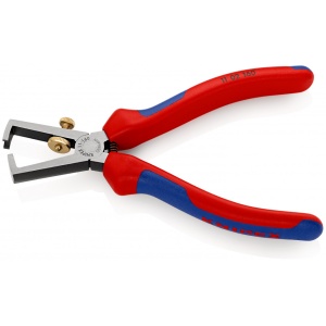 KNIPEX 11 02 160 Clește dezizolator Cu arc de deschidere, universal cu manşoane multicomponent vopsit negru 160 mm - Img 2