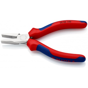 KNIPEX 20 05 140 Clește plat cu manşoane multicomponent cromat 140 mm - Img 2
