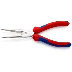 KNIPEX 26 15 200 Clește plat-rotund cu tăiș (patent cu cioc angular) cu manşoane multicomponent cromat 200 mm - Img 2