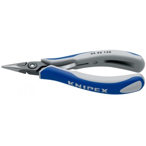 KNIPEX 34 22 130 Clește de apucare de precizie pentru sisteme electronice cu manşoane multicomponent brunat 135 mm - Img 1