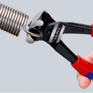 KNIPEX 61 02 200 Tăietor frontal pentru bolțuri cu transmisie mare a forței acoperite cu plastic vopsit negru 200 mm - Img 4