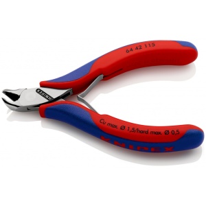 KNIPEX 64 42 115 Tăietor frontal pentru instalații electronice cu manşoane multicomponent 115 mm - Img 2