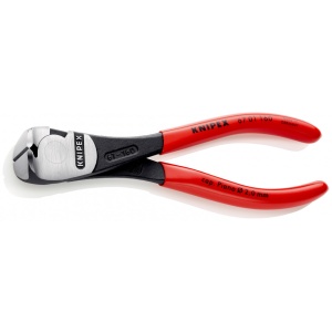 KNIPEX 67 01 160 Tăietor frontal de forță acoperite cu plastic vopsit negru 160 mm