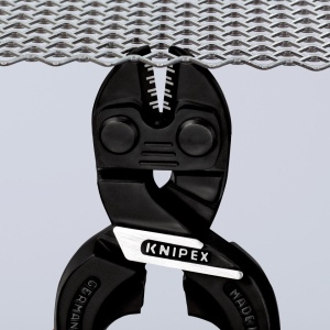 KNIPEX 71 01 160 CoBolt® S Tăietor compact pentru bolțuri acoperite cu plastic vopsit negru 160 mm - Img 5