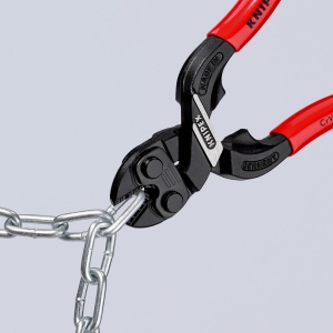 KNIPEX 71 31 160 CoBolt® S Tăietor compact pentru bolțuri cu degajare în muchia de tăiere acoperite cu plastic vopsit negru 160 mm - Img 8