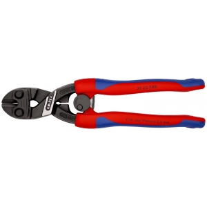 KNIPEX 71 32 200 CoBolt® Tăietor compact pentru bolțuri cu manşoane suple, multicomponent vopsit negru 200 mm - Img 3