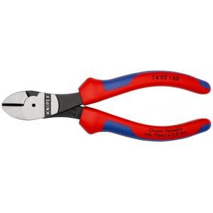 KNIPEX 74 02 160 Șfic de forță cu manşoane multicomponent vopsit negru 160 mm - Img 3