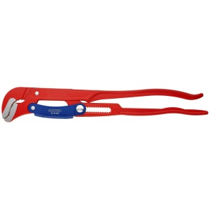 KNIPEX 83 60 020 Clește pentru țevi cu fălci încovoiate cu reglare rapidă vopsit electrostatic în roșu 560 mm