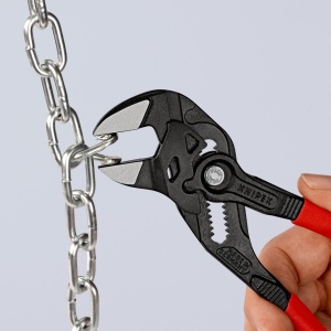 KNIPEX 86 01 180 Cheie de strângere Cleștele-cheie, clește și cheie într-o singură unealtă acoperite cu plastic bonderizat în culoarea gri 180 mm - Img 5