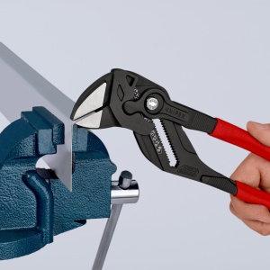 KNIPEX 86 01 300 Cheie de strângere Cleștele-cheie, clește și cheie într-o singură unealtă acoperit cu material plastic aderent bonderizat în culoarea gri 300 mm - Img 8