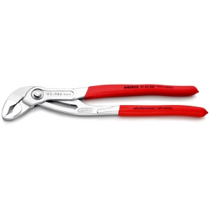 KNIPEX 87 03 300 Cobra® Clește high tech pentru pompe de apă acoperit cu material plastic aderent cromat 300 mm - Img 1