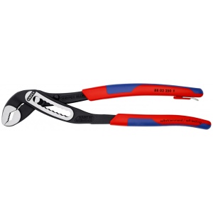 KNIPEX 88 02 250 T Alligator® Cleşte pentru pompe de apă cu manşoane suple, multicomponent, cu cârlig de fixare integrat pentru montarea unei siguranţe împotriva căderii vopsit negru 250 mm - Img 3