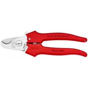 KNIPEX 95 05 165 Foarfece de tăiat cabluri mânere stropite cu material plastic stropite cu material plastic 165 mm - Img 1