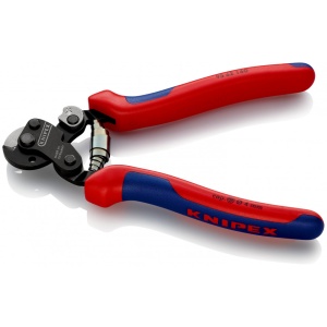 KNIPEX 95 62 160 foarfece de tăiat cabluri de sârmă chiar și pentru cabluri metalice ultrarezistente cu manşoane multicomponent brunat 160 mm - Img 2