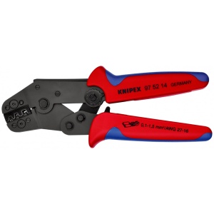 KNIPEX 97 52 14 Clește de sertizat varianta scurtă cu manşoane multicomponent brunat 195 mm - Img 1