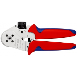 KNIPEX 97 52 63 Clește de presare cu patru dornuri pentru contacte răsucite cu manşoane multicomponent cromat 180 mm - Img 3