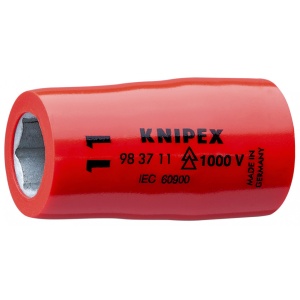 KNIPEX 98 37 11 adaos hexagonal pentru chei tubulare, pentru șuruburi cu cap hexagonal cu element rectangular interior de 3/8" 43 mm