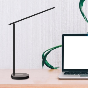 Lampă de birou WiFi Tellur Smart, 12W, lumină albă, caldă, Qi 10W, USB 10W, reglabilă, alb - Img 3