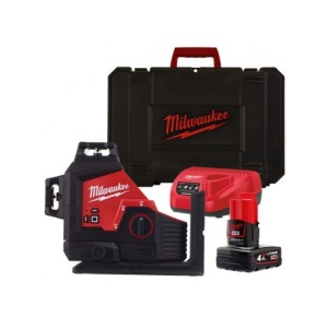 Laser M12™ verde 360° cu 3 planuri Milwaukee M12 3PL-401C - Img 1
