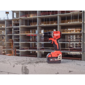 M18 BLPDRC-502C Mașină de găurit compactă, cu percuție și motor fără perii, 2 baterii 5Ah, incarcator, cuplu 60.5 Nm - Img 12