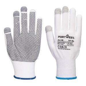 Mănușă pentru ecran tactil cu puncte din PVC Grip 13 (Pk12) A118