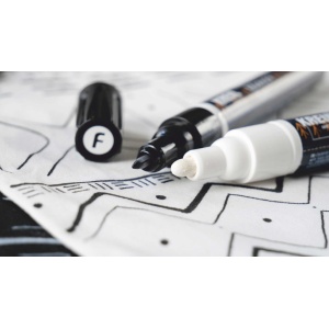 Marker textile Kreul Opak alb-negru 4/set - Img 4