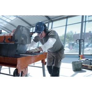 Masa taiat placi ceramice Husqvarna TS 400 F, 3hp, 230V (EU), 2.2 kW, disc 400 mm, adancime taiere 120mm, lungime taiere 700 mm, 96kg - Img 6