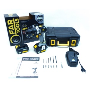 Masina de gaurit/insurubat cu percutie, 18V, 2 x 3Ah Li-Ion, 45 Nm, tip XFB-IMPACT - Img 3