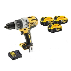 Masina de gaurit si insurubat cu percutie, cu acumulatori Dewalt DCD996P3, 18V/5.0Ah, cuplu maxim 95 Nm, 3 acumulatori, incarcator - Img 3