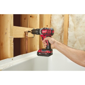 Masina de gaurit si insurubat cu percutie cu acumulatori Milwaukee M18 BPD-202C, cuplu 50 Nm, livrata cu acumulatori - Img 11