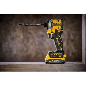 Masina de insurubat cu impact Dewalt DCF850E2T, cuplu maxim 205 Nm, cu 2 acumulatori POWERSTACK 18V / 1.7 Ah si incarcator in valiza de transport TSTAK - Img 6