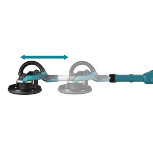 Masina de slefuit peretii Makita LXT 18V, 225 mm, livrata cu 2 acumulatori de 5,0Ah - Img 5