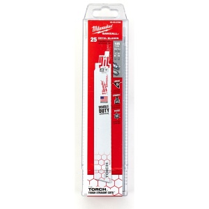 Metal: Pânze Heavy Duty TORCH™ pentru lucrări de demolare Milwaukee TORCH 230 x 18 Tpi - 25 bucati - Img 2