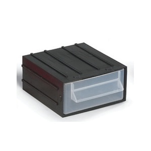 Modul plastic cu capac Port-Bag 105x120x50mm negru