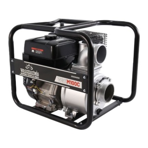 Motopompa 4" Wasserkonig WSKM100C, maxim 80 m³/ora , inaltime refulare max 25 m, motor euro V, benzina, putere 11 CP - Img 1