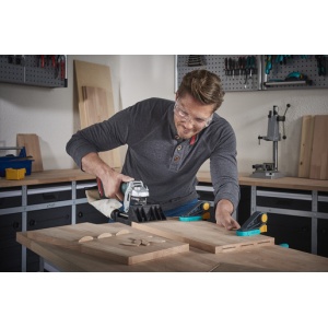 Multifreza pentru lemn pentru toate polizoarele unghiulare cu filet M14 Wolfcraft 2920000 compatibil cu alezaje filetate pentru manere (M6, M8, M10) - Img 7